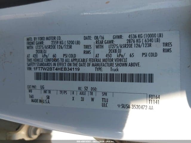 2017 FORD F-250 LARIAT 9