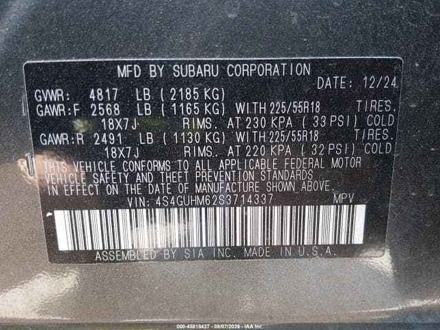 2025 SUBARU CROSSTREK LIMITED 9