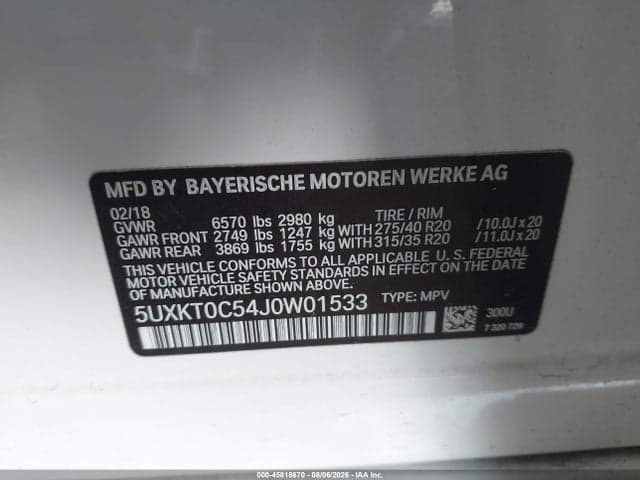 2018 BMW X5 EDRIVE XDRIVE40E IPERFORMANCE 9