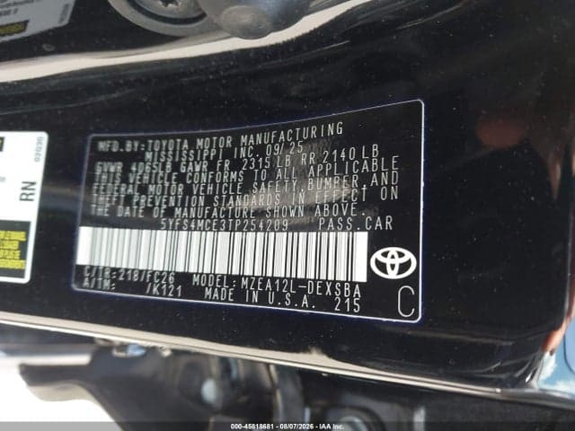 2026 TOYOTA COROLLA SE 9