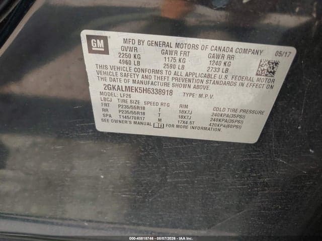 2017 GMC TERRAIN SLE-1 9