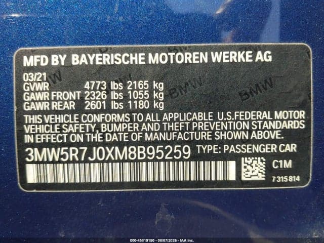 2021 BMW 330I XDRIVE 9