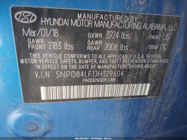 2018 HYUNDAI ELANTRA SEL 9