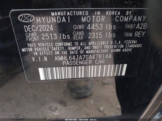 2025 HYUNDAI SONATA SEL 9