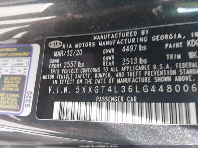 2020 KIA OPTIMA SE 9