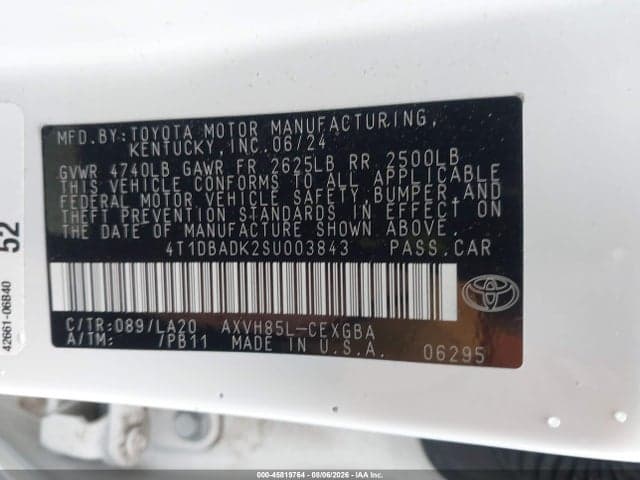 2025 TOYOTA CAMRY XLE 9