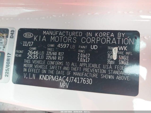 2018 KIA SPORTAGE LX 9