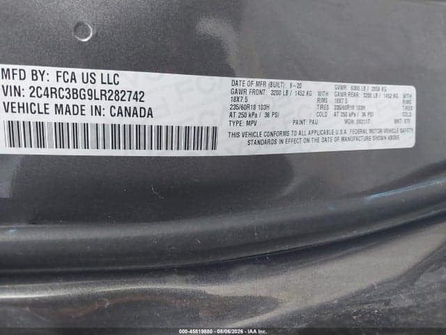 2020 CHRYSLER PACIFICA AWD LAUNCH EDITION 9