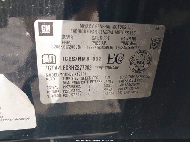 2017 GMC SIERRA 1500 9