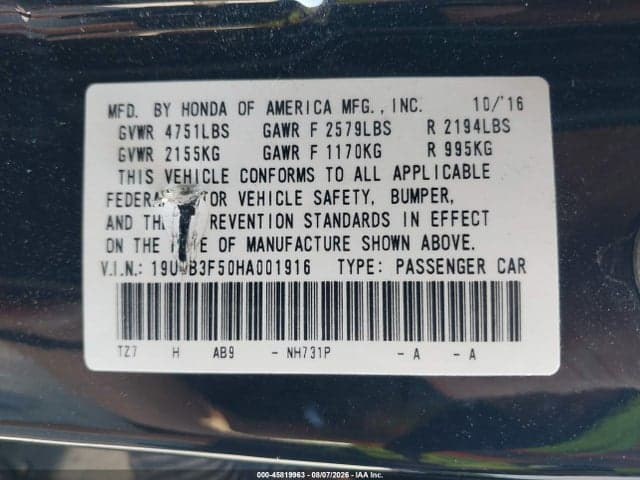 2017 ACURA TLX TECHNOLOGY PACKAGE 9
