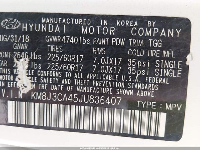 2018 HYUNDAI TUCSON SEL 9