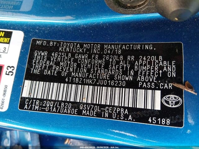 2018 TOYOTA CAMRY XSE V6 9