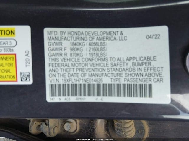 2022 HONDA CIVIC EX-L 9
