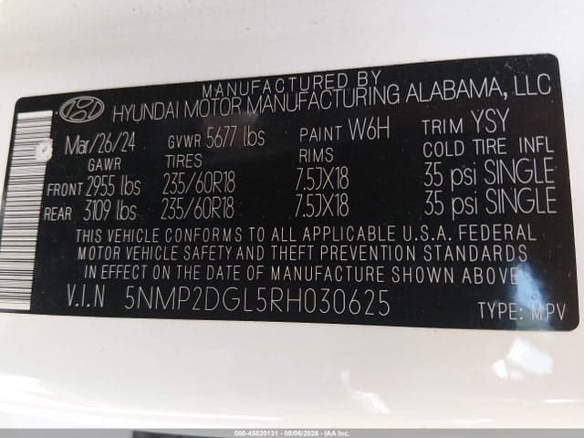2024 HYUNDAI SANTA FE SEL 9