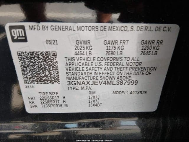 2021 CHEVROLET EQUINOX FWD 2FL 9