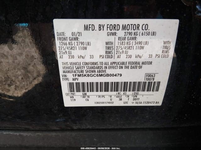2021 FORD EXPLORER ST 9