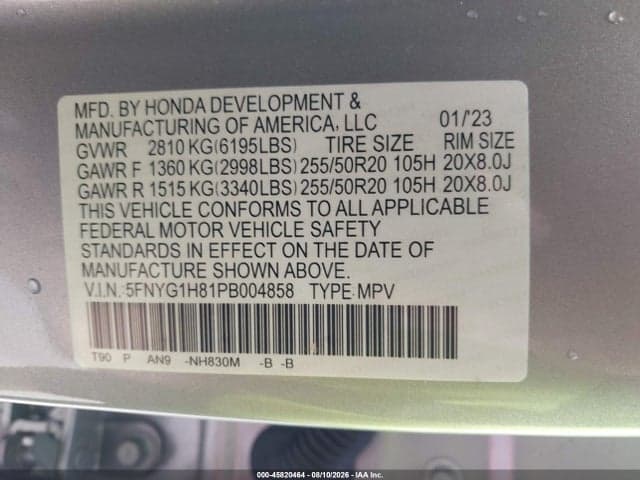 2023 HONDA PILOT AWD ELITE 9