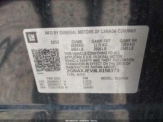 2020 CHEVROLET EQUINOX FWD 2FL 9