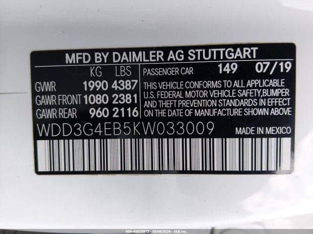 2019 MERCEDES-BENZ A 220 9