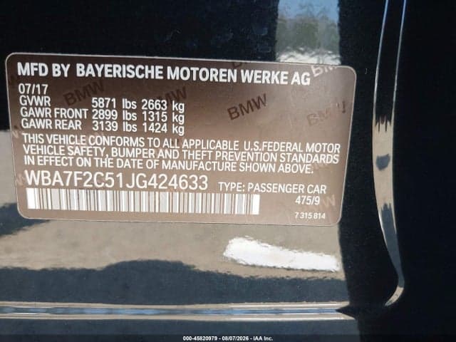 2018 BMW ALPINA B7 XDRIVE 9