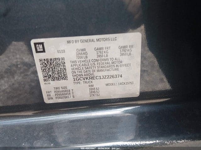 2018 CHEVROLET SILVERADO 1500 1LT 9