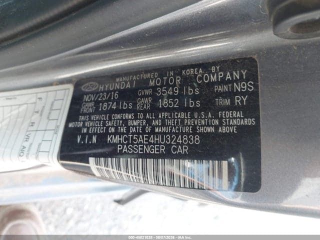 2017 HYUNDAI ACCENT SE 9