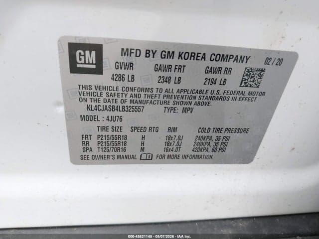 2020 BUICK ENCORE FWD PREFERRED 9