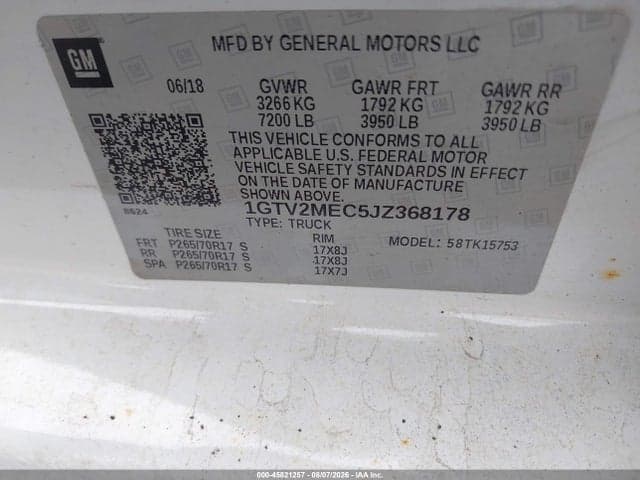 2018 GMC SIERRA 1500 SLE 9