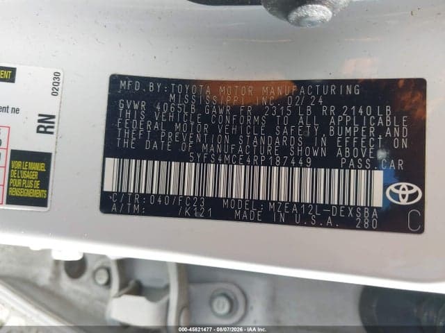 2024 TOYOTA COROLLA SE 9