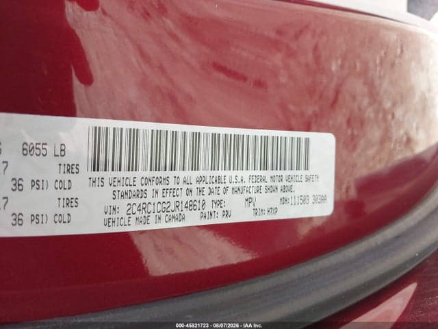 2018 CHRYSLER PACIFICA LX 9