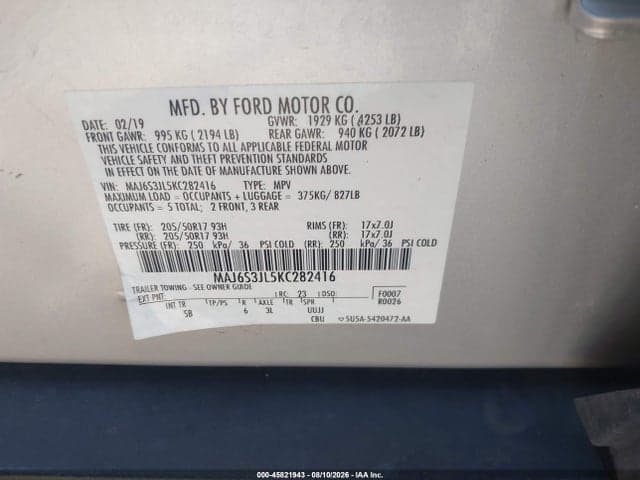 2019 FORD ECOSPORT SES 9