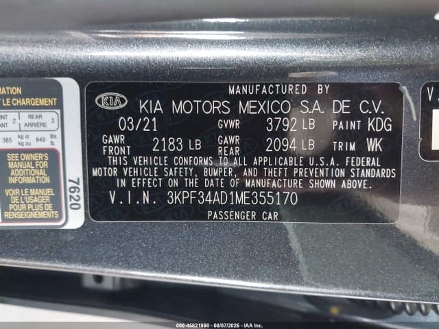 2021 KIA FORTE GT-LINE 9