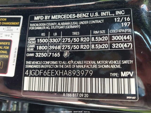 2017 MERCEDES-BENZ GLS 450 4MATIC 9