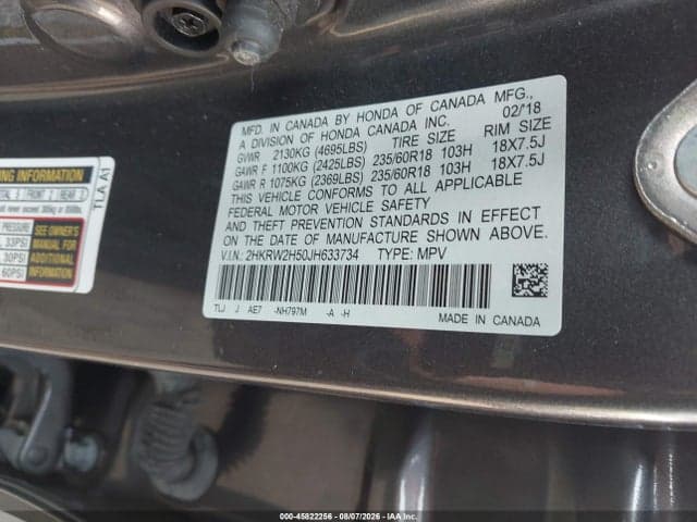 2018 HONDA CR-V EX 9