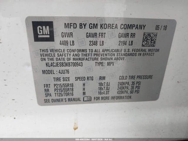 2019 BUICK ENCORE AWD PREFERRED 9