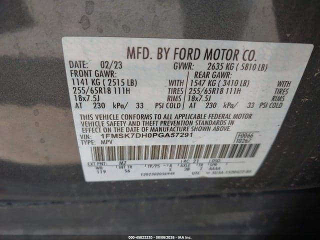 2023 FORD EXPLORER XLT 9
