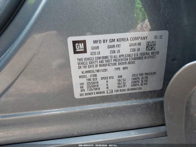 2022 BUICK ENCORE GX FWD SELECT 9