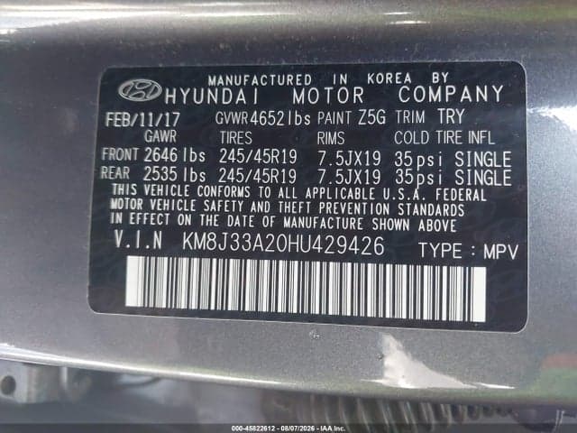2017 HYUNDAI TUCSON SPORT 9