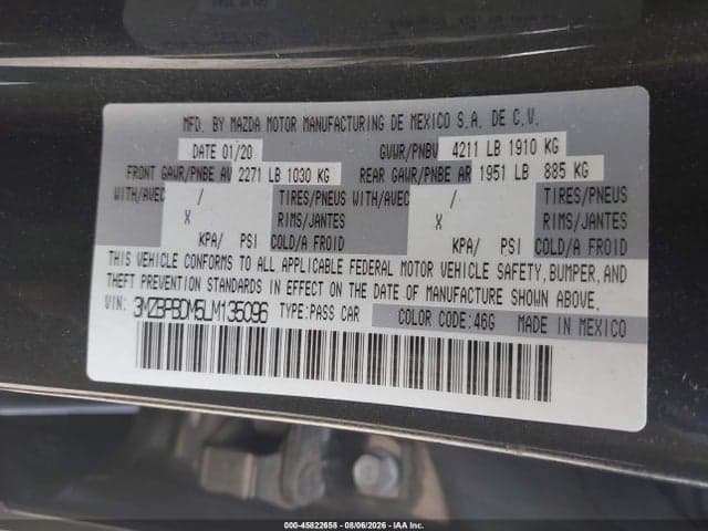 2020 MAZDA MAZDA3 PREFERRED PACKAGE 9