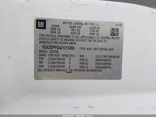 2018 CHEVROLET EXPRESS 3500 LT 9