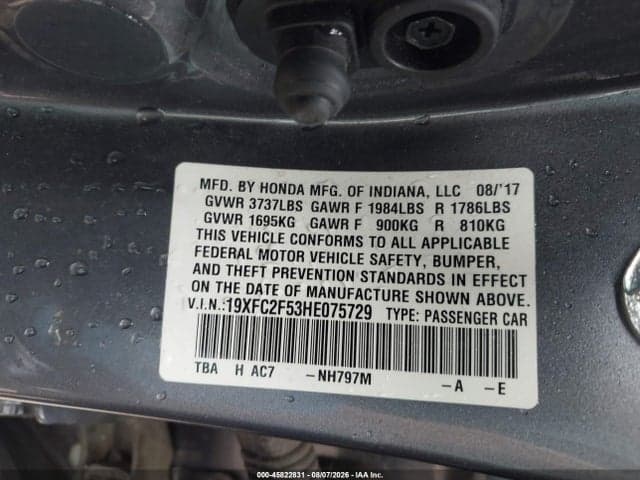 2017 HONDA CIVIC LX 9