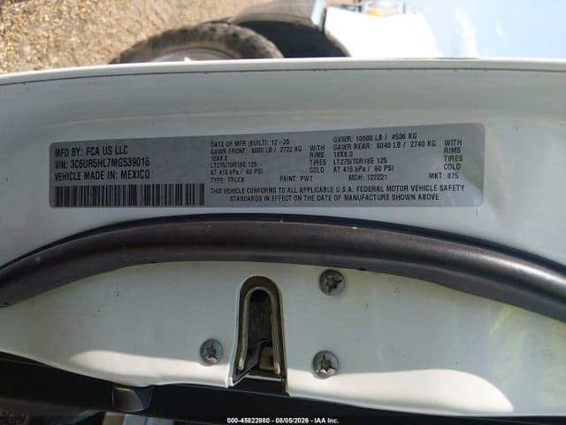2021 RAM 2500 TRADESMAN 4X4 8' BOX 9