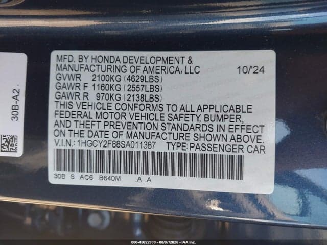 2025 HONDA ACCORD HYBRID TOURING 9