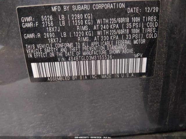 2021 SUBARU OUTBACK ONYX EDITION XT 9