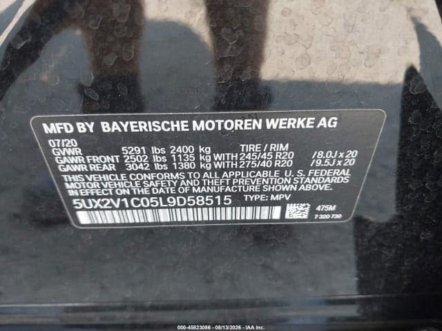 2020 BMW X4 XDRIVE30I 9