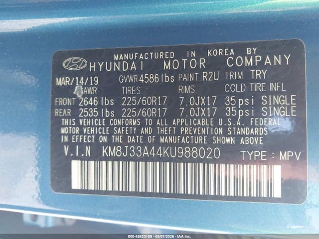 2019 HYUNDAI TUCSON VALUE 9