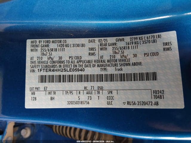 2025 FORD RANGER XLT 9