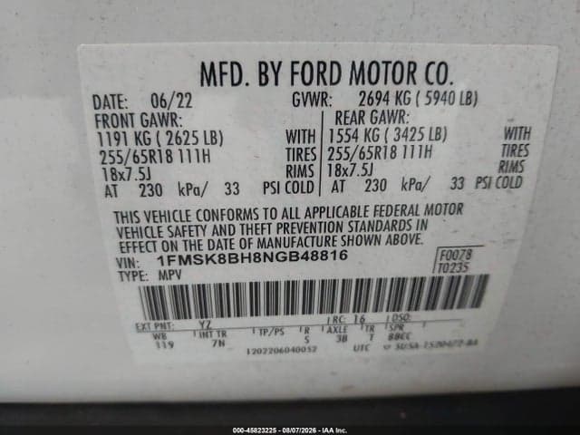 2022 FORD EXPLORER 9