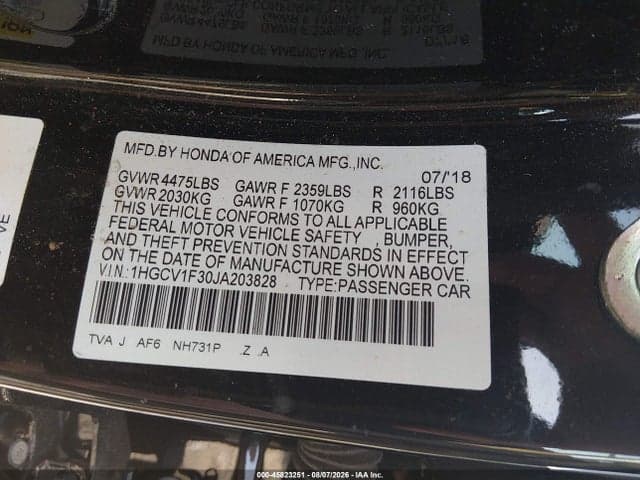2018 HONDA ACCORD SPORT 9