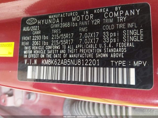 2022 HYUNDAI KONA SEL 9